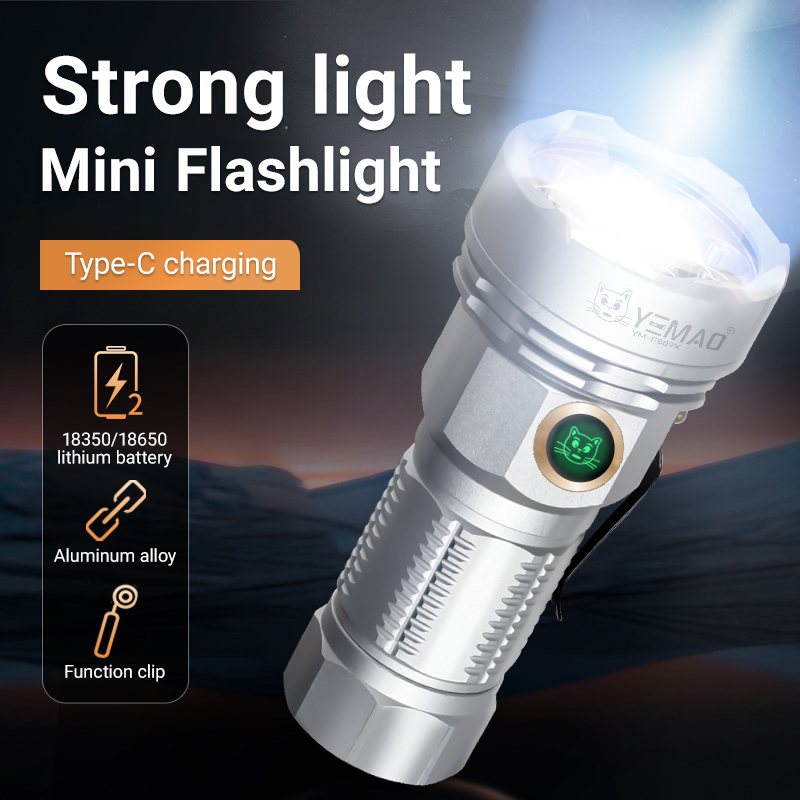 Renewable Energy Battery - YEMAO F809X 3500LM Job Site&Security Lighting,