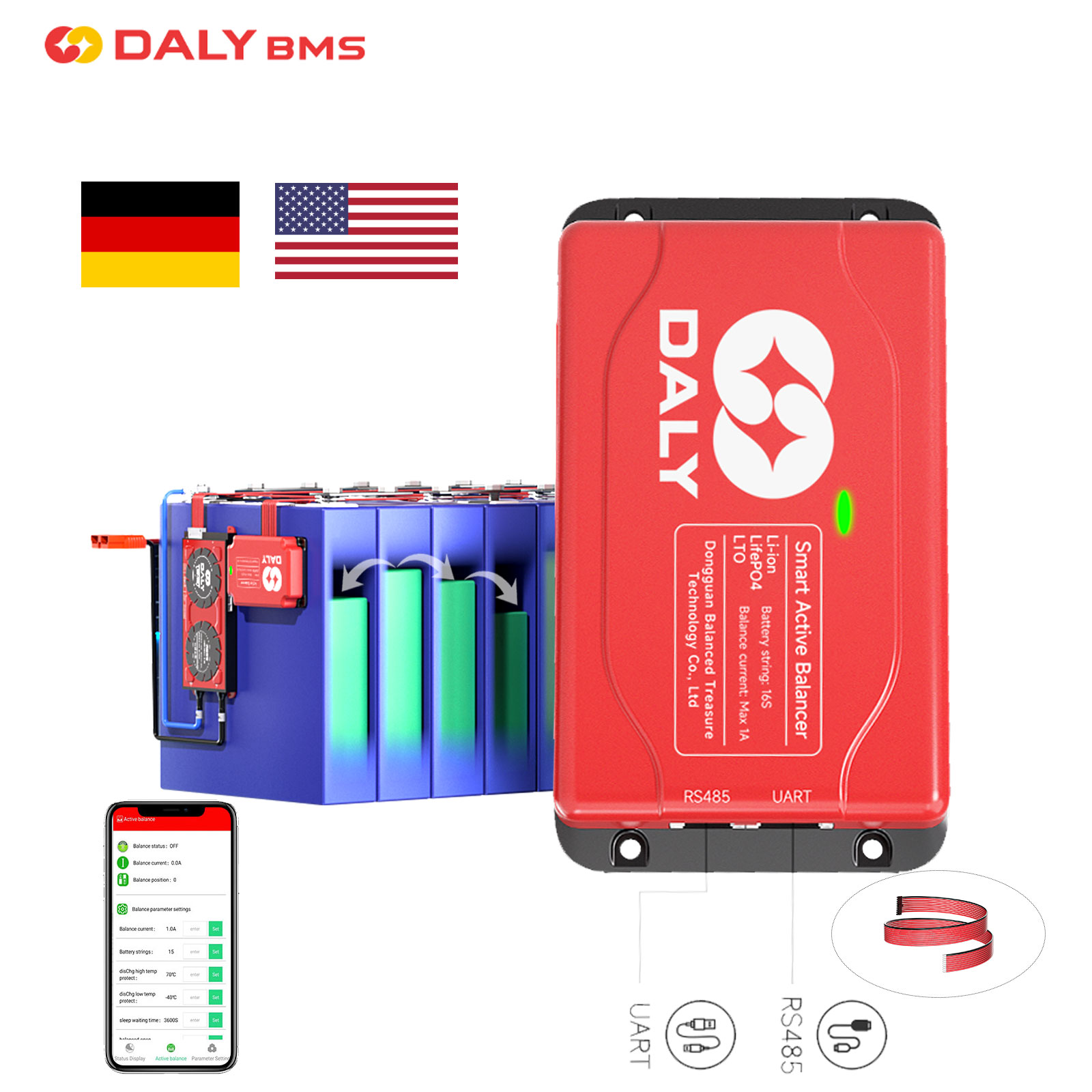 Smart Bms - Daly 1A Active Equalizer Balancer Smart