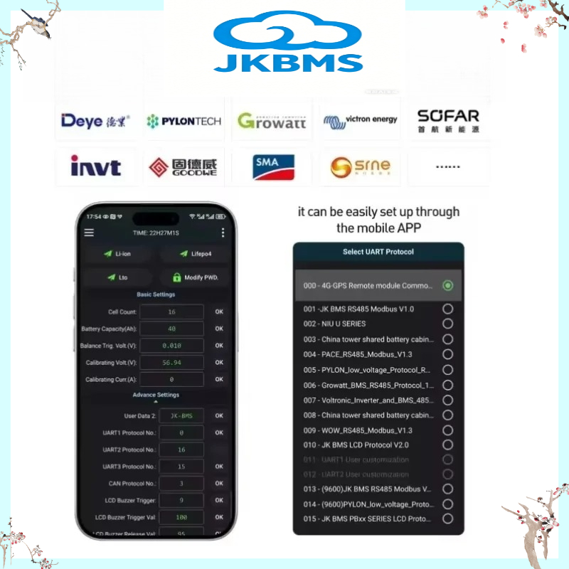 JIKONG JKBMS V19 Inverter BMS  - đánh giá và giá Smart Bms