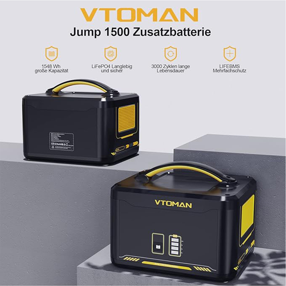 VTOMAN Jump 1500 Extra Battery - đánh giá và giá Lifepo4 Battery Pack